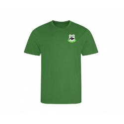 Tshirt Maille Respirante APTS Marquage à chaud Coeur et Dos vert Ke...