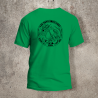 Tshirt Vert Prairie Les Arts Souillent Logo Noir -  