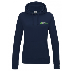 Sweat Capuche Femme New French Navy Broderie coeur et Dos