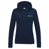 Sweat Capuche Femme New French Navy Broderie coeur et Dos