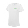 Tshirt Blanc Femme respirant Sublimation Couleur coeur et dos -  