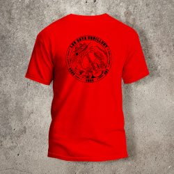 Tshirt Rouge Les Arts Souillent Logo Noir -  