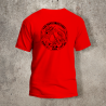 Tshirt Rouge Les Arts Souillent Logo Noir -  