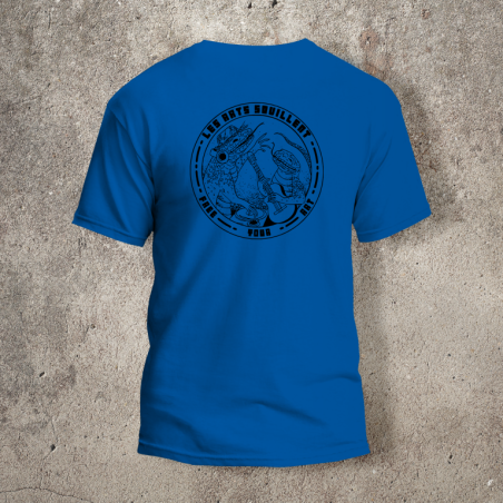 Tshirt Bleu Les Arts Souillent Logo Noir -  