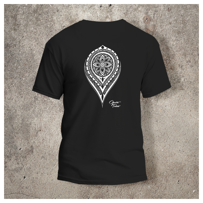 Tshirt Mandala 1 Dos Noir -  