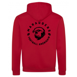 Sweat Hoodie KID 2 couleurs patch coeur et broderie dos rond -  