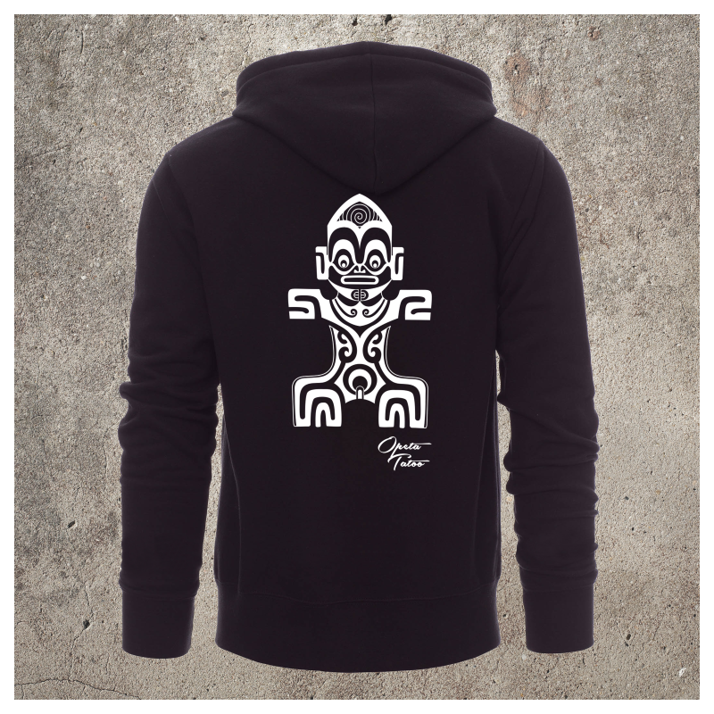 Sweat Shirt Noir Dos TIKI 1 -  