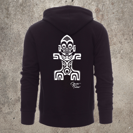 Sweat Shirt Noir Dos TIKI 1 -  