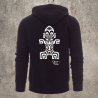 Sweat Shirt Noir Dos TIKI 1 -  