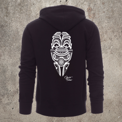 Sweat Shirt Noir Dos TIKI 2 -  