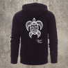 Sweat Shirt Noir Dos TORTUE 1 -  