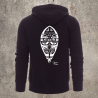 Sweat Shirt Noir Dos BOUCLIER -  