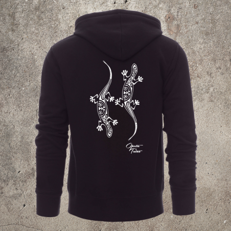 Sweat Shirt Noir Dos LEZARDS -  