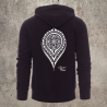 Sweat Shirt Noir Dos MANDALA 1 -  