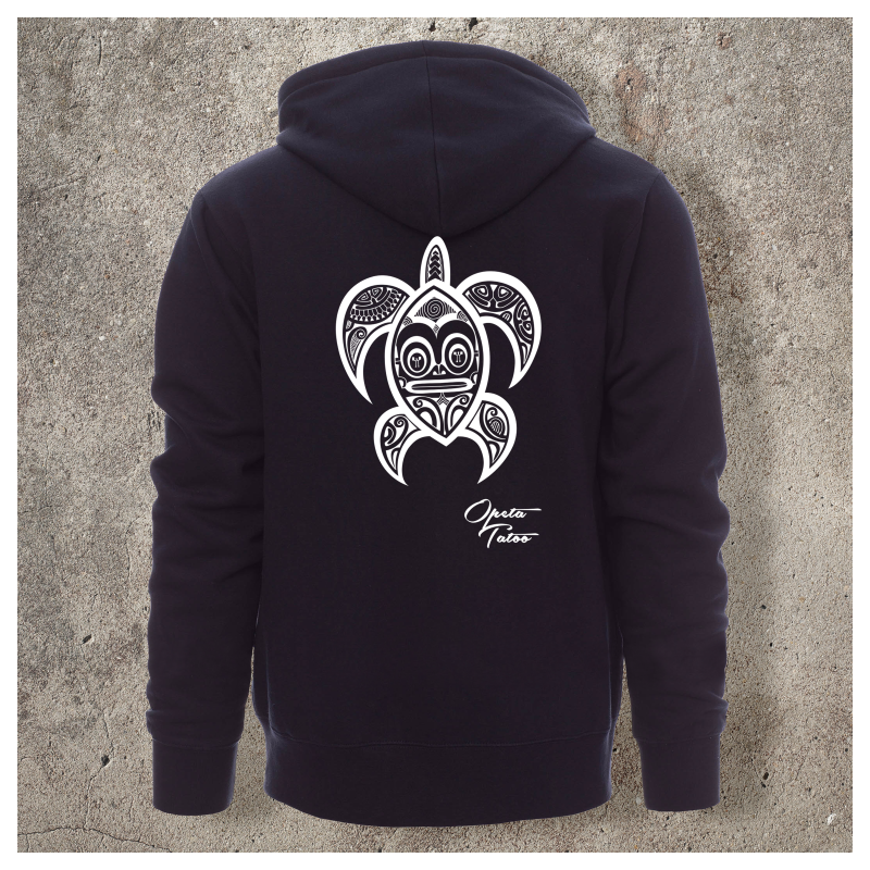 Sweat Shirt Marine Dos TORTUE 1 -  