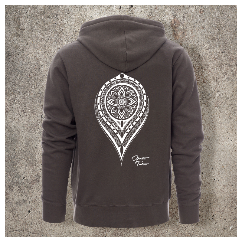 Sweat Shirt Gris Dos MANDALA 1 -  