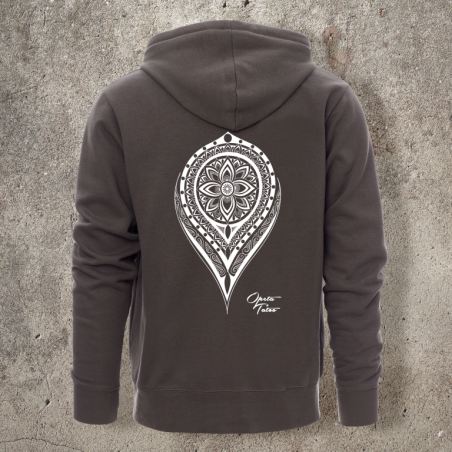 Sweat Shirt Gris Dos MANDALA 1 -  