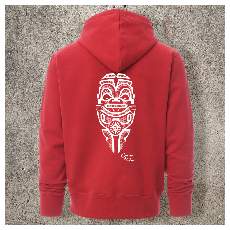 Sweat Shirt Rouge Dos TIKI 2 -  