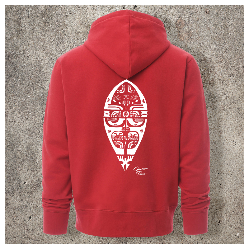 Sweat Shirt Rouge Dos BOUCLIER -  