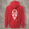 Sweat Shirt Rouge Dos BOUCLIER -  