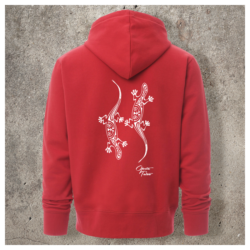 Sweat Shirt Rouge Dos LEZARDS -  