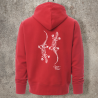 Sweat Shirt Rouge Dos LEZARDS -  