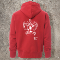 Sweat Shirt Rouge Dos TORTUE 2 -  