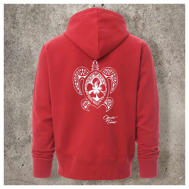 Sweat Shirt Rouge Dos TORTUE 2 -  