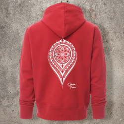 Sweat Shirt Rouge Dos MANDALA 1 -  