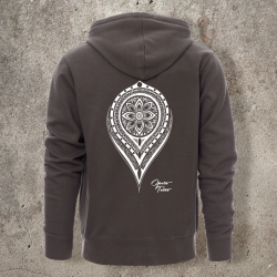 Veste Zippée Grise Dos MANDALA 1 -  