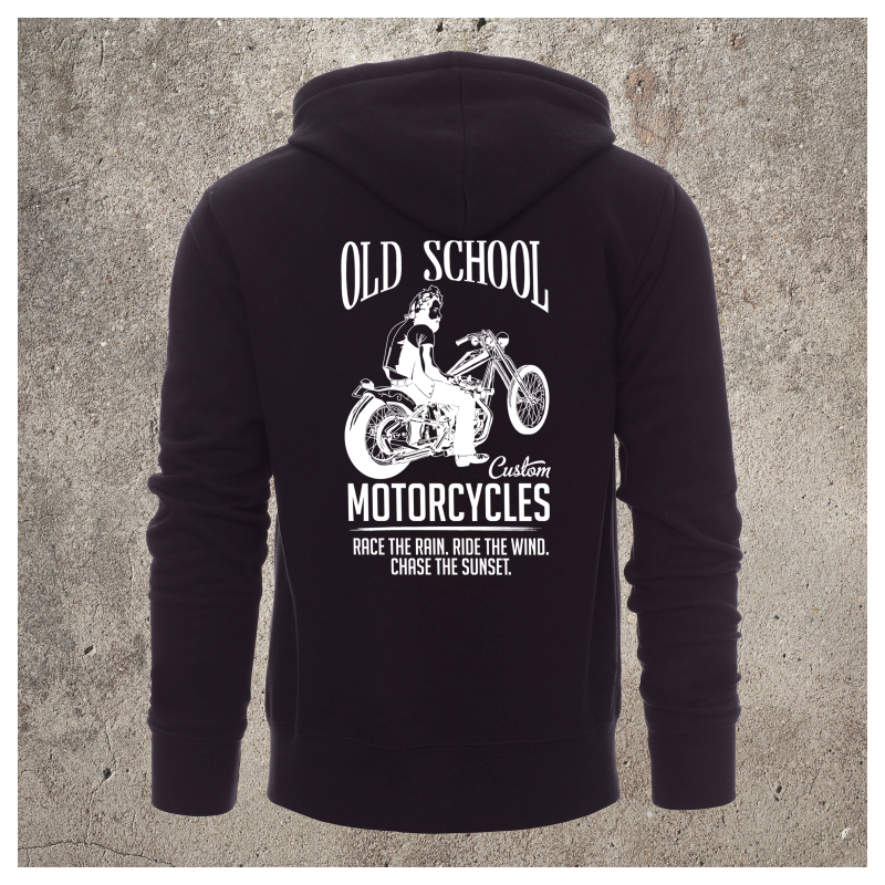 Sweat Shirt Noir Old School -  