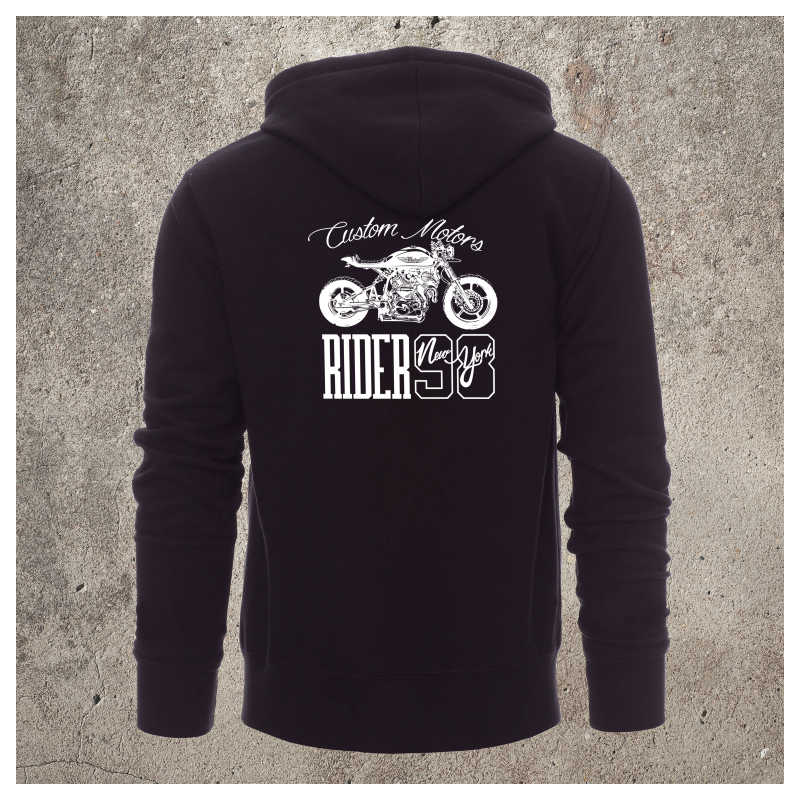 Sweat Shirt Noir Custom Motors -  