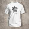 Tshirt Tortue Dos Blanc -  