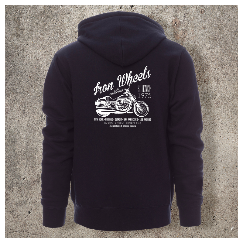 Sweat Shirt Marine Iron Wheels -  