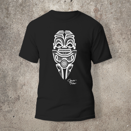 Tshirt Tiki 2 Devant Noir -  