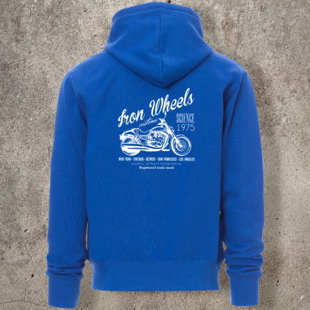 Veste Zippée Bleue roi Iron Wheels -  