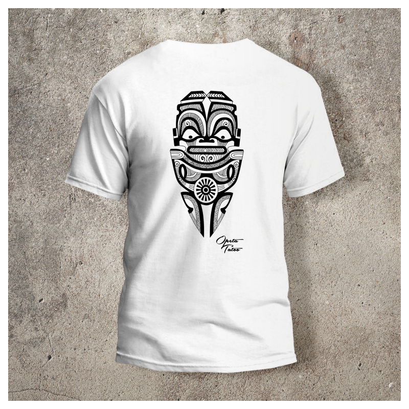 Tshirt Tiki 2 Dos Blanc -  