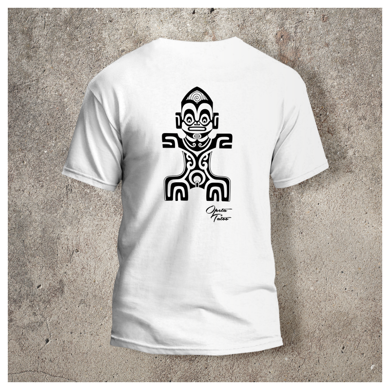 Tshirt Tiki 1 Dos Blanc -  