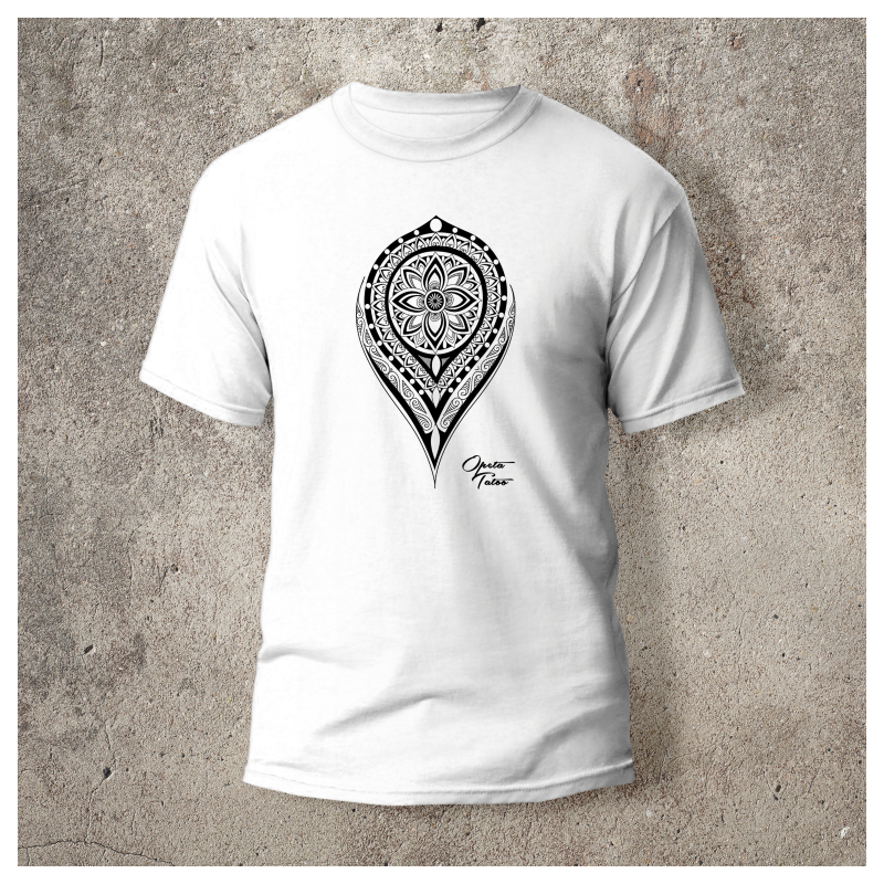 Tshirt Mandala 1 Devant Blanc -  