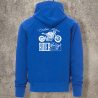 Sweat Shirt Bleu Roi Custom Motors -  