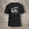 Tshirt Noir Dos Biker Iron Wheels -  